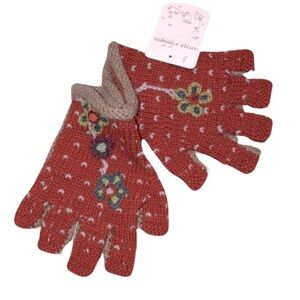 Little Journeys to Be kids floral knit gloves new with tags